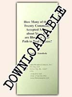 Downloadable "How Many of These Twenty Commonly Accepted Myths about Your Job are Blocking Your Path